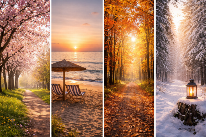 Image created with the assistance of ChatGPT by OpenAI SOULINK-in-Every-Season-of-Life-a-Lived-Imprint-Principle-Four-Seasons-Collage